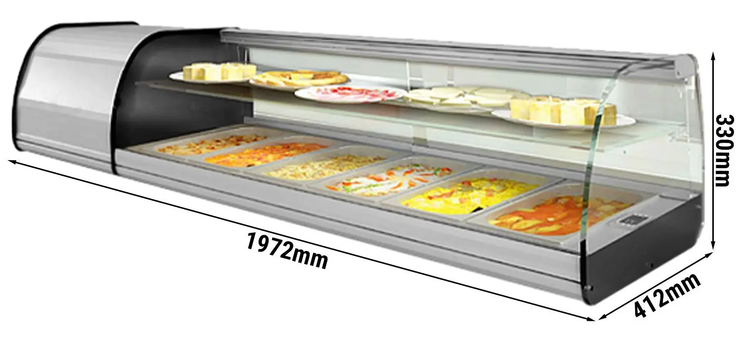 Холодильная витрина для ингредиентов GGM Gastro ATAI204Z (Inox) - 2