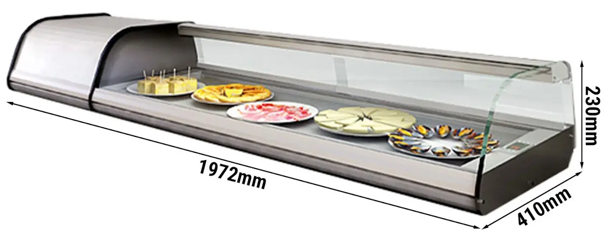 Холодильная витрина для ингредиентов GGM Gastro ATEI204 (Inox) - 2