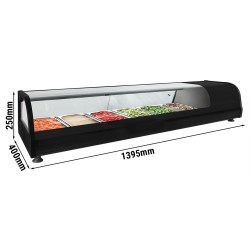 Холодильная витрина для ингредиентов GGM Gastro SKVND613 (Black) Thumb