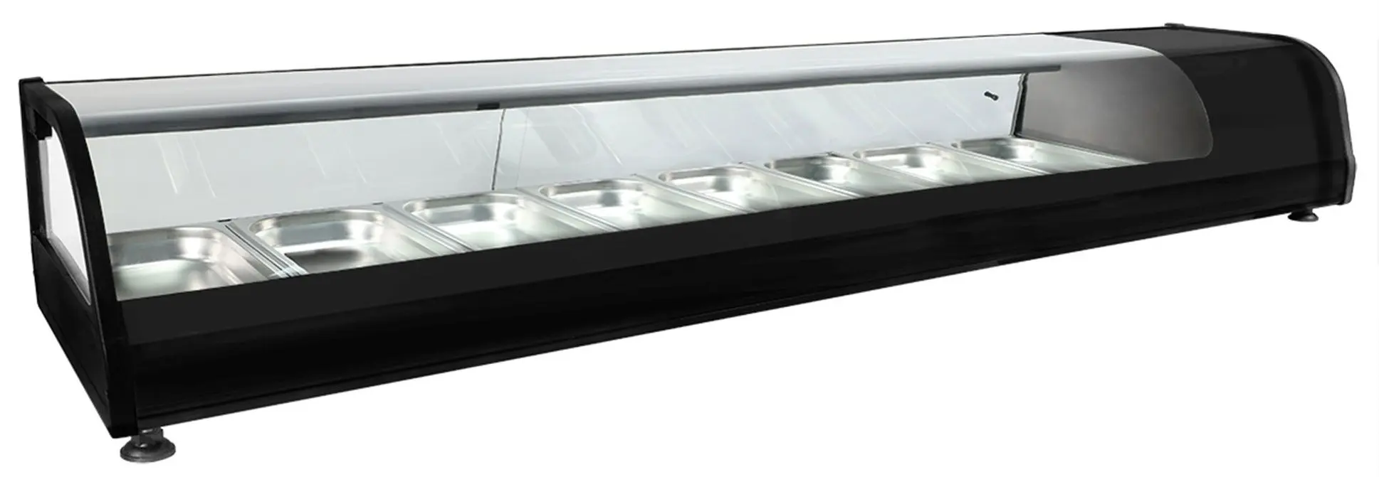 Холодильная витрина для ингредиентов GGM Gastro SKVND813 (Black) - 3