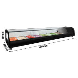 Холодильная витрина для ингредиентов GGM Gastro SKVND813 (Black) Thumb
