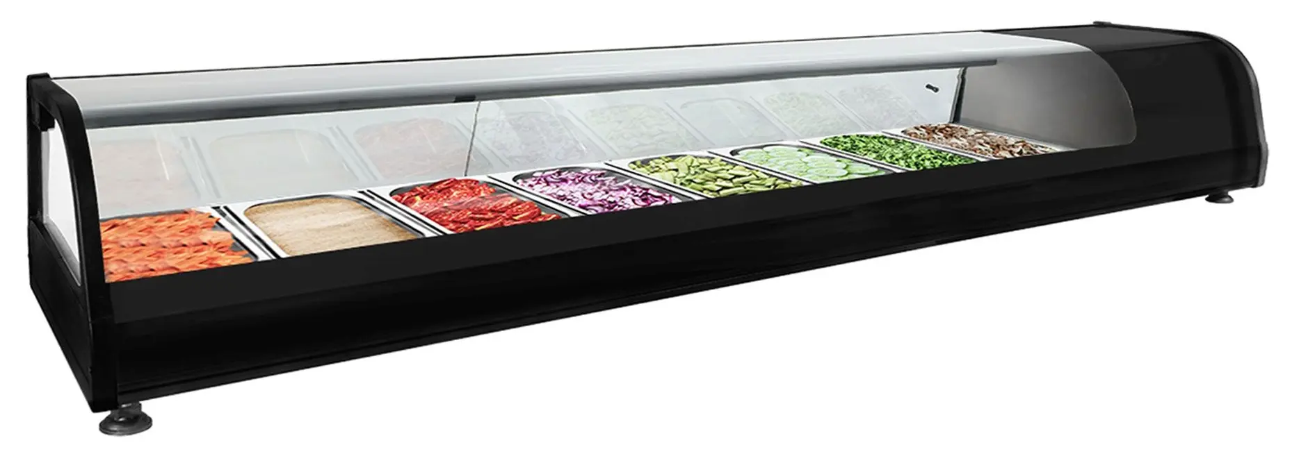 Холодильная витрина для ингредиентов GGM Gastro SKVND813 (Black)