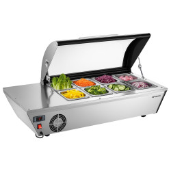 Холодильная витрина для ингредиентов GGM Gastro VDNR1043 (Inox)