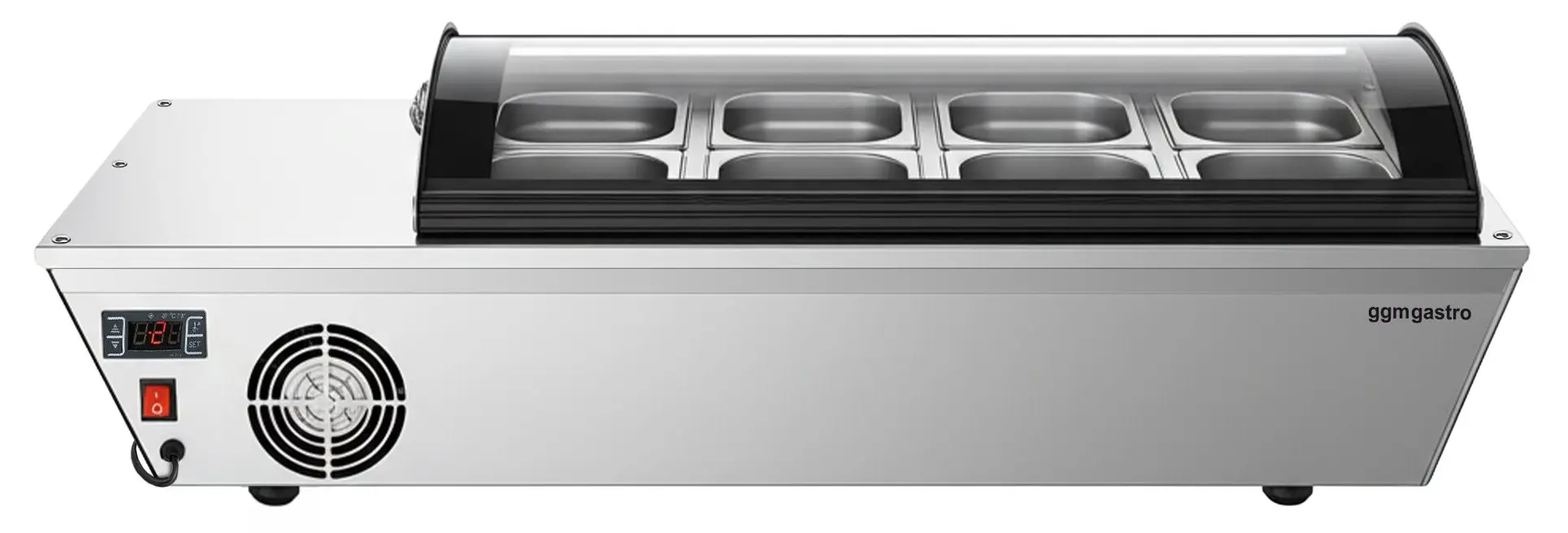 Холодильная витрина для ингредиентов GGM Gastro VDNR1043 (Inox) - 4