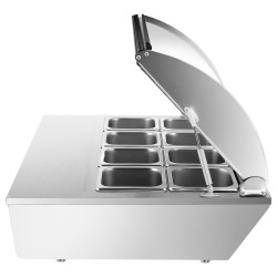 Холодильная витрина для ингредиентов GGM Gastro VDNR763 (Inox) Thumb