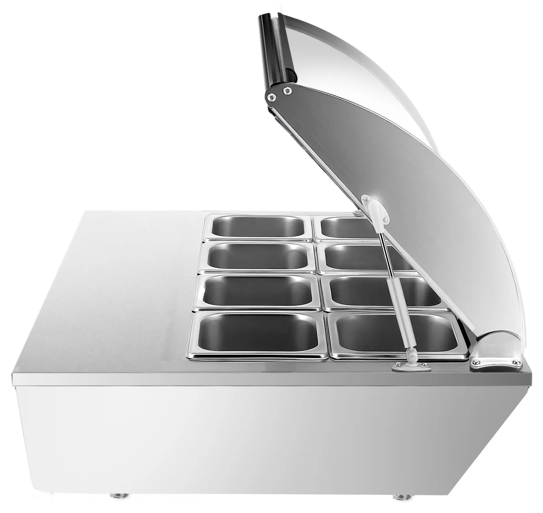 Холодильная витрина для ингредиентов GGM Gastro VDNR763 (Inox) - 4