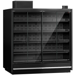 Холодильная витрина для магазина 2шт GGM Gastro WKRA18#2 (Black) Thumb