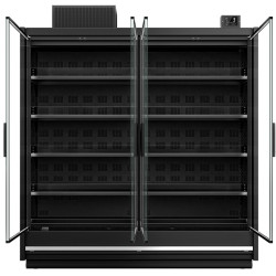 Холодильная витрина для магазина 2шт GGM Gastro WKRA18#2 (Black) Thumb