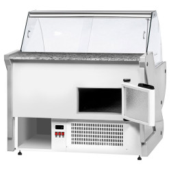 Холодильная витрина для магазина GGM Gastro KRM111N-B (Blue) Thumb