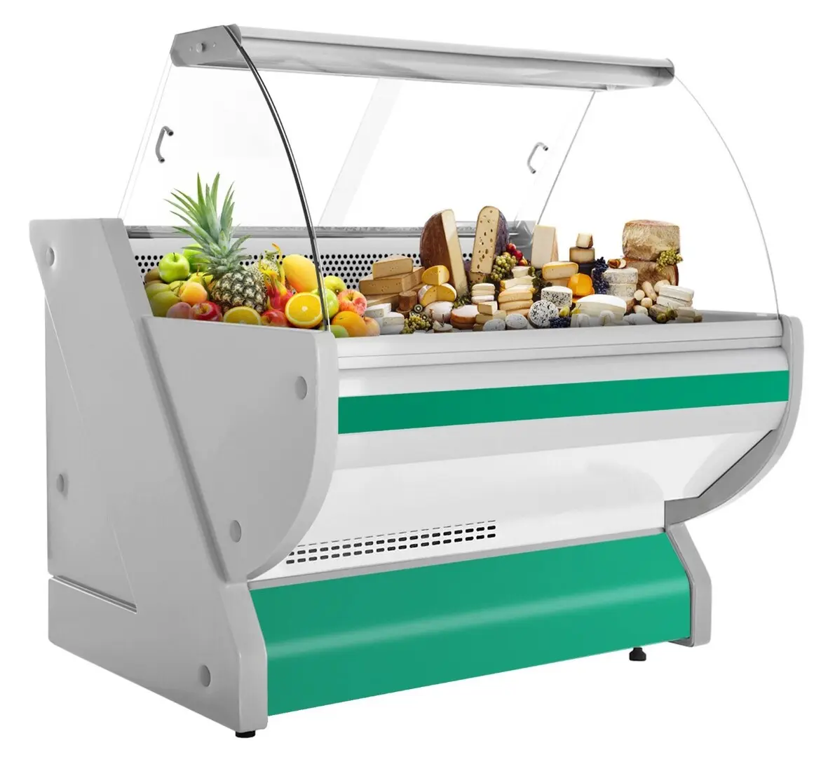 Холодильная витрина для магазина GGM Gastro KRM111N-G (Green)