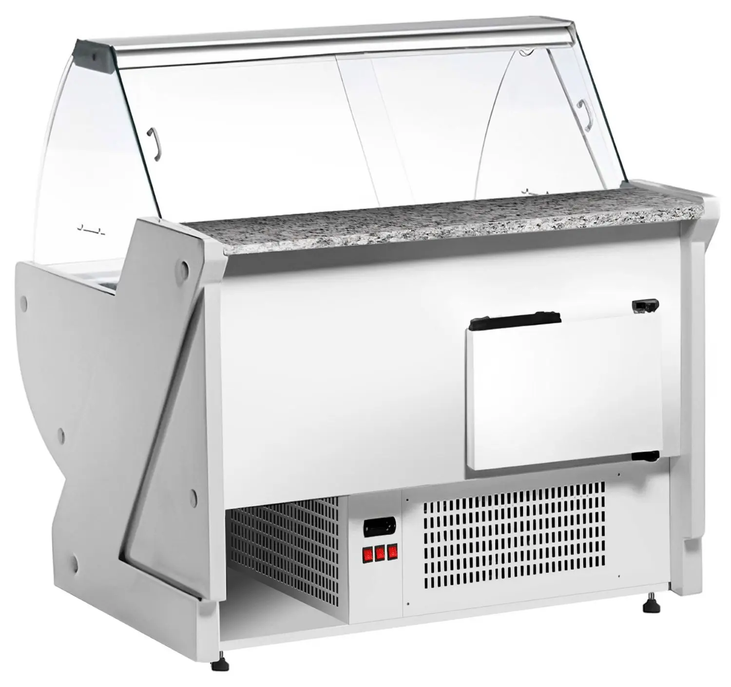 Холодильная витрина для магазина GGM Gastro KRM111N-R (Red) - 4