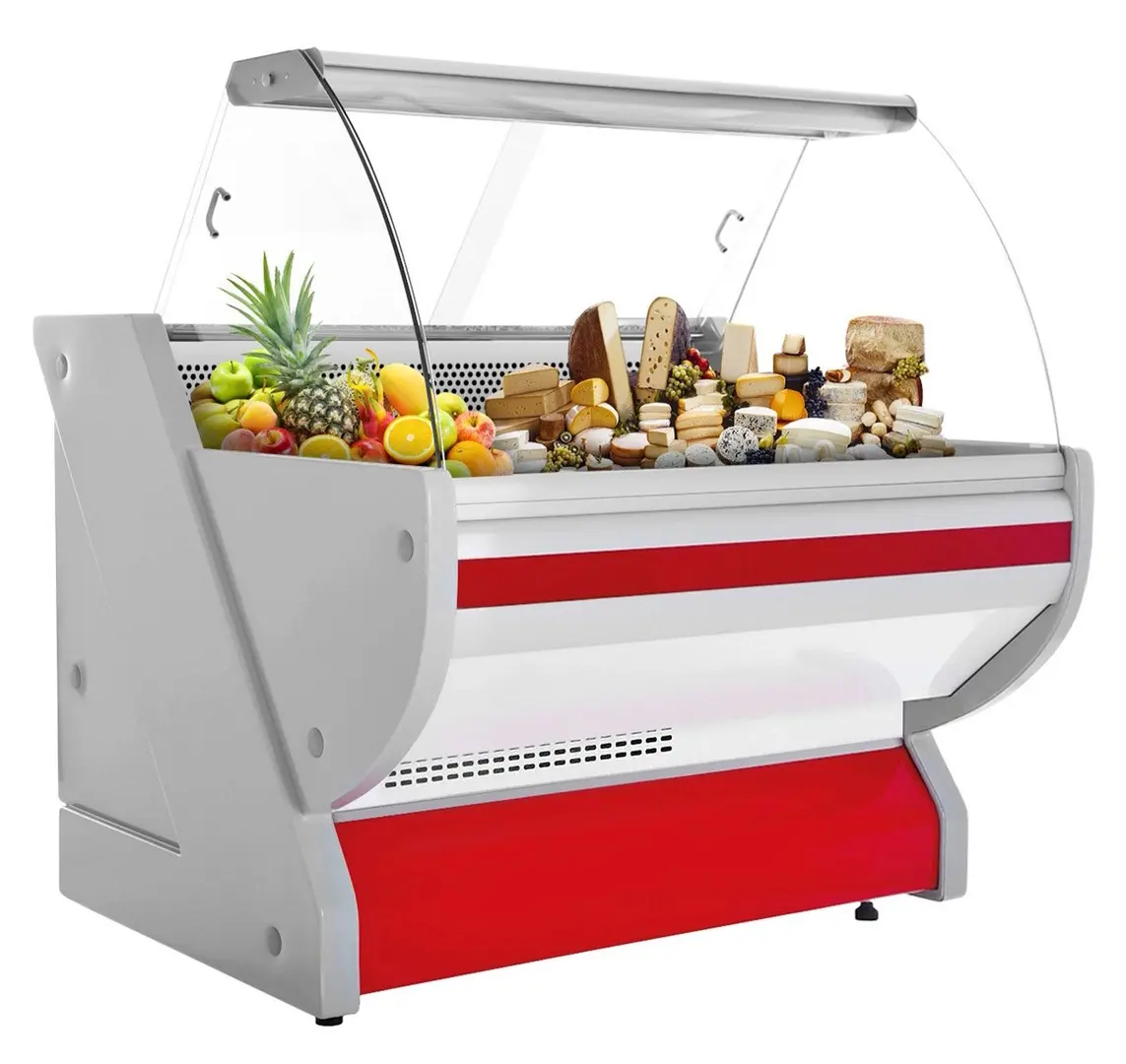 Холодильная витрина для магазина GGM Gastro KRM111N-R (Red)