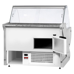 Холодильная витрина для магазина GGM Gastro KRM111N-Y (Yellow) Thumb