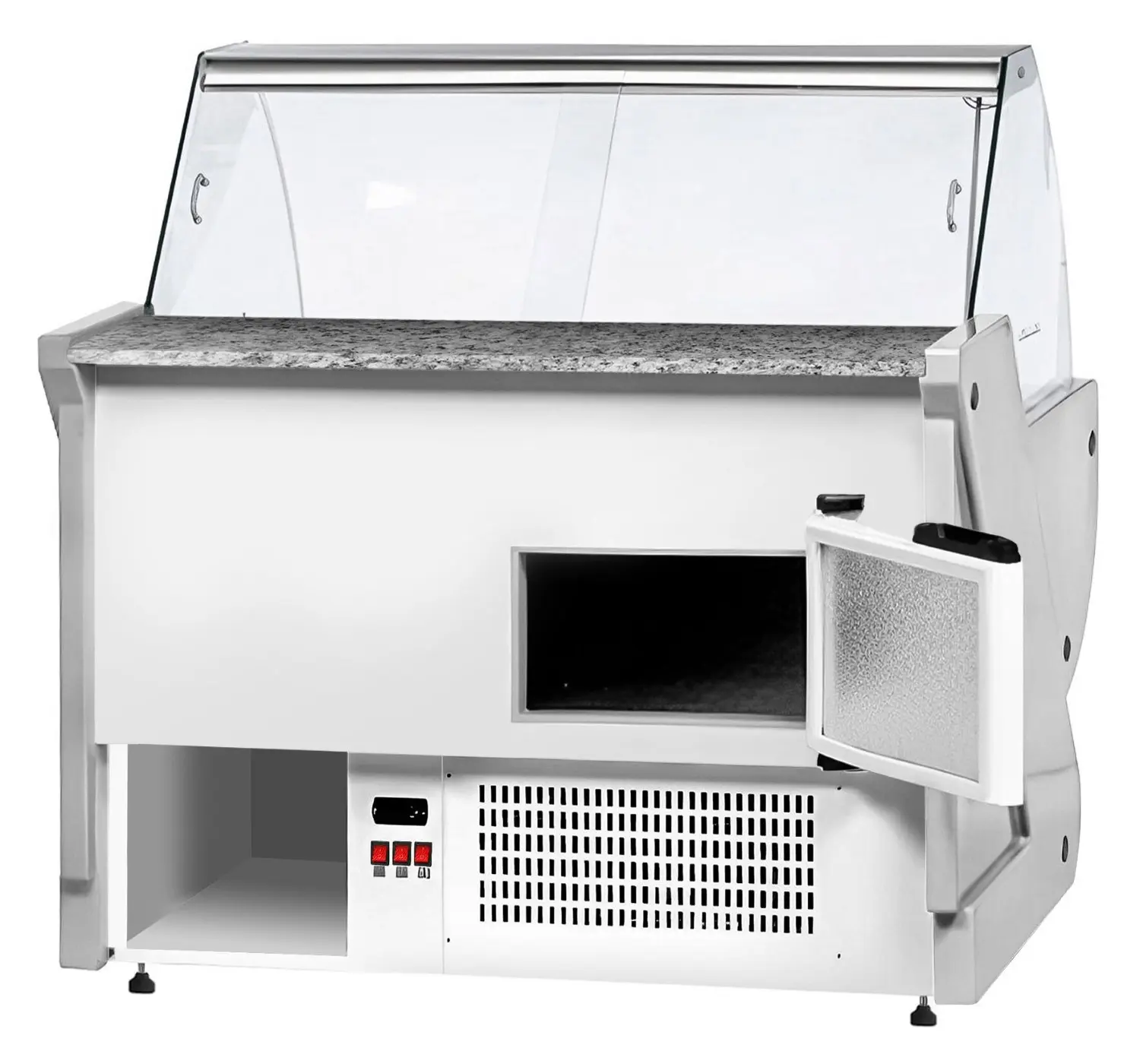 Холодильная витрина для магазина GGM Gastro KRM111N-Y (Yellow) - 4