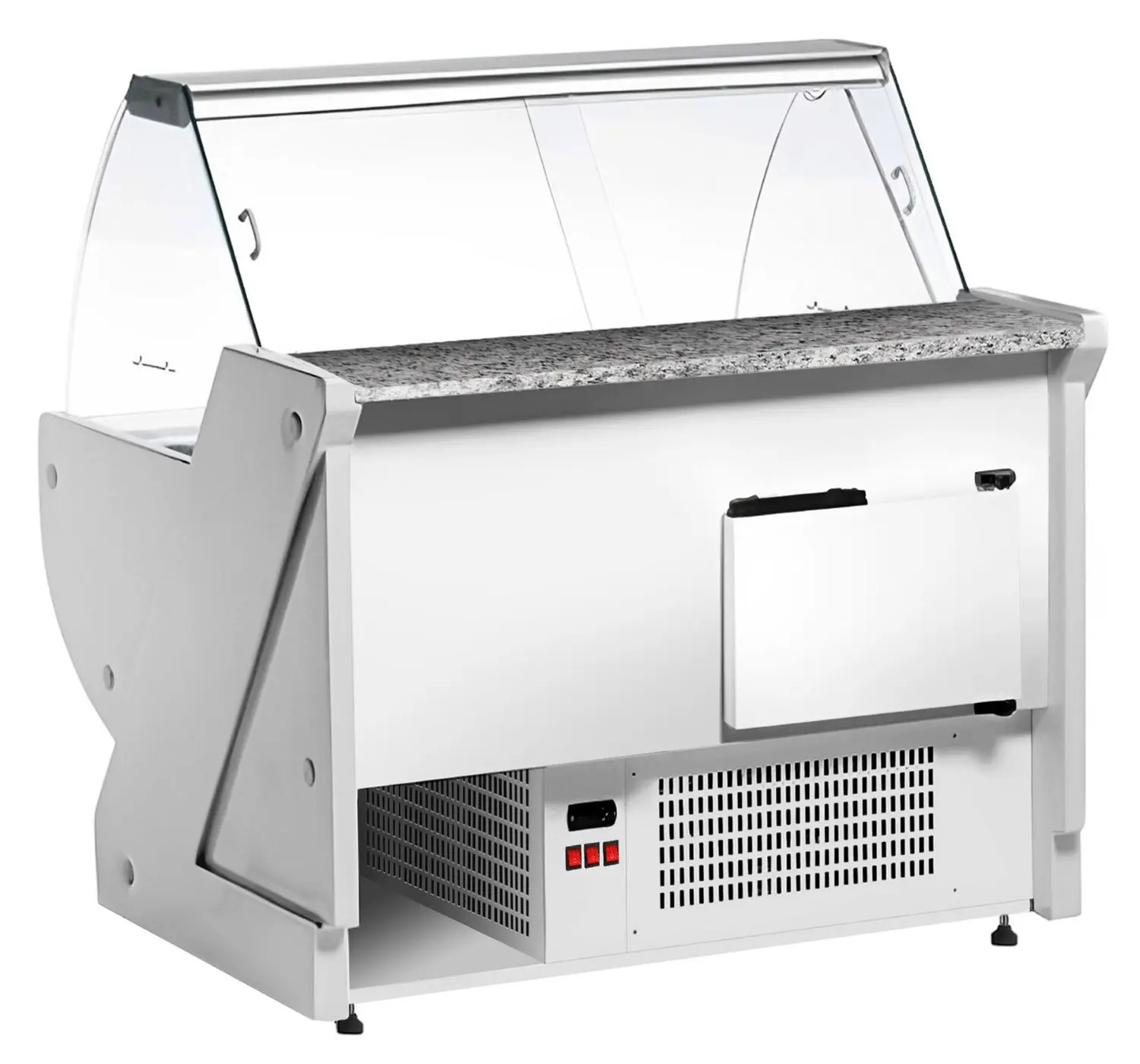 Холодильная витрина для магазина GGM Gastro KRM111N-Y (Yellow) - 5