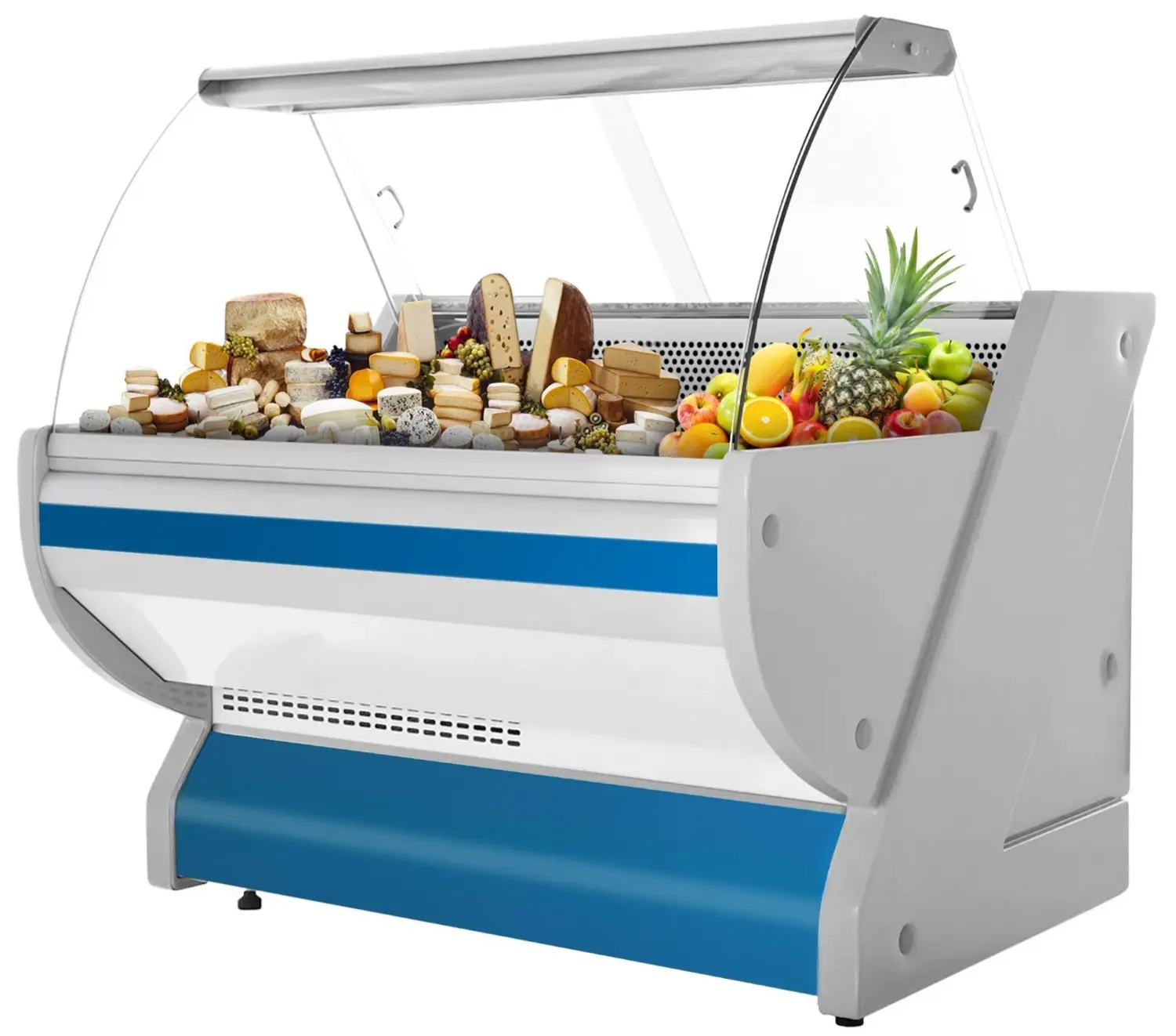 Холодильная витрина для магазина GGM Gastro KRM131N-B (Blue) - 4