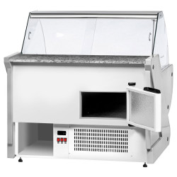 Холодильная витрина для магазина GGM Gastro KRM131N-B (Blue) Thumb