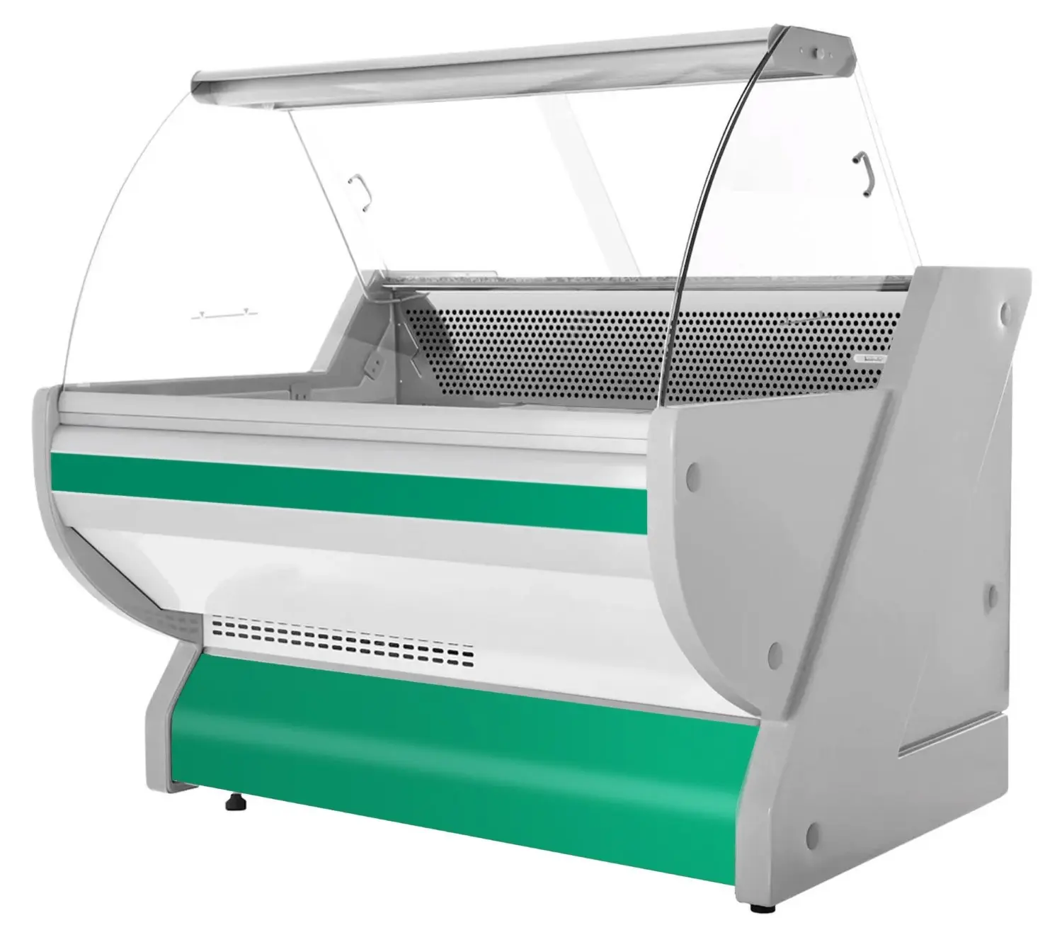 Холодильная витрина для магазина GGM Gastro KRM131N-G (Green) - 3