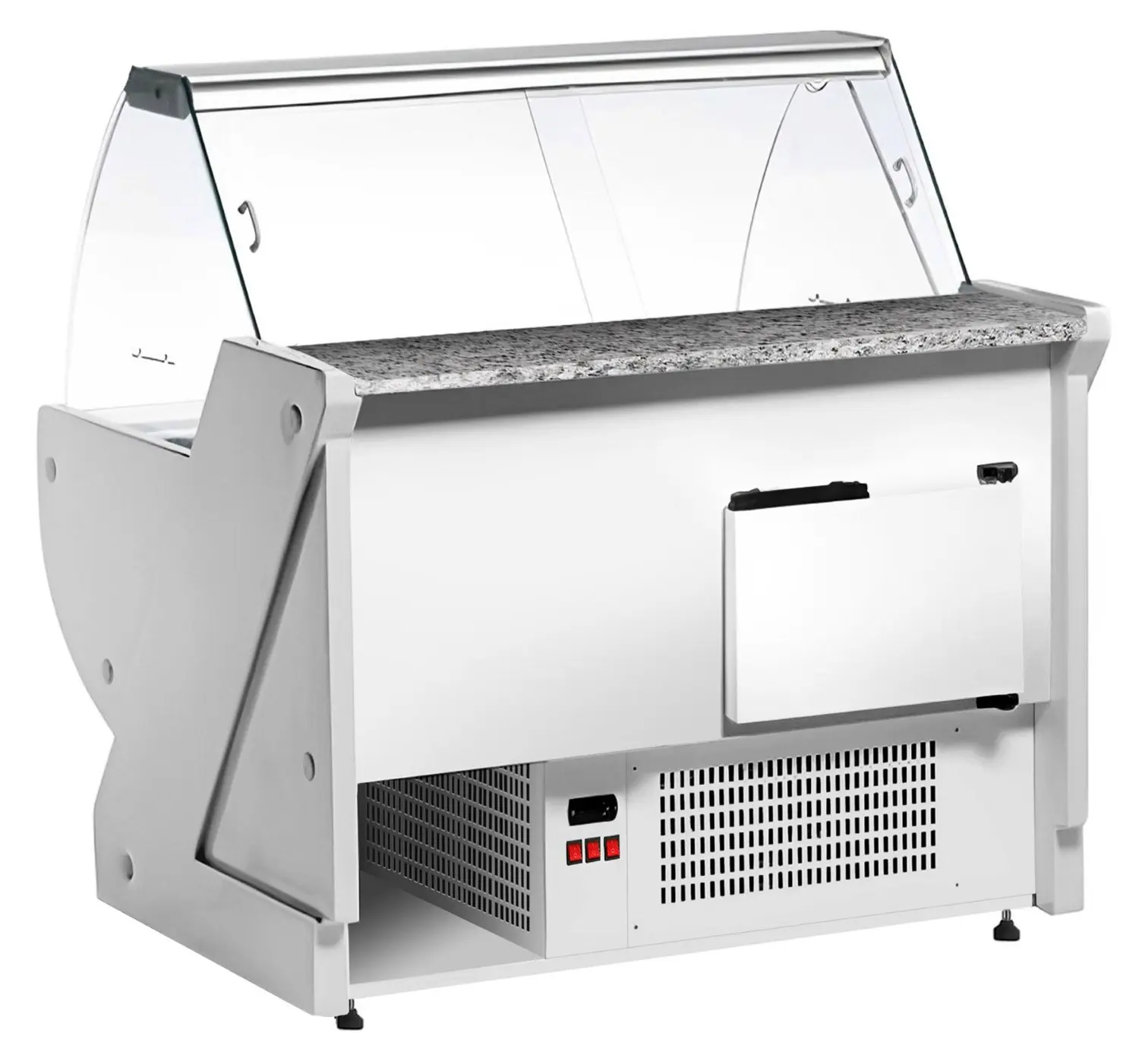 Холодильная витрина для магазина GGM Gastro KRM131N-G (Green) - 4