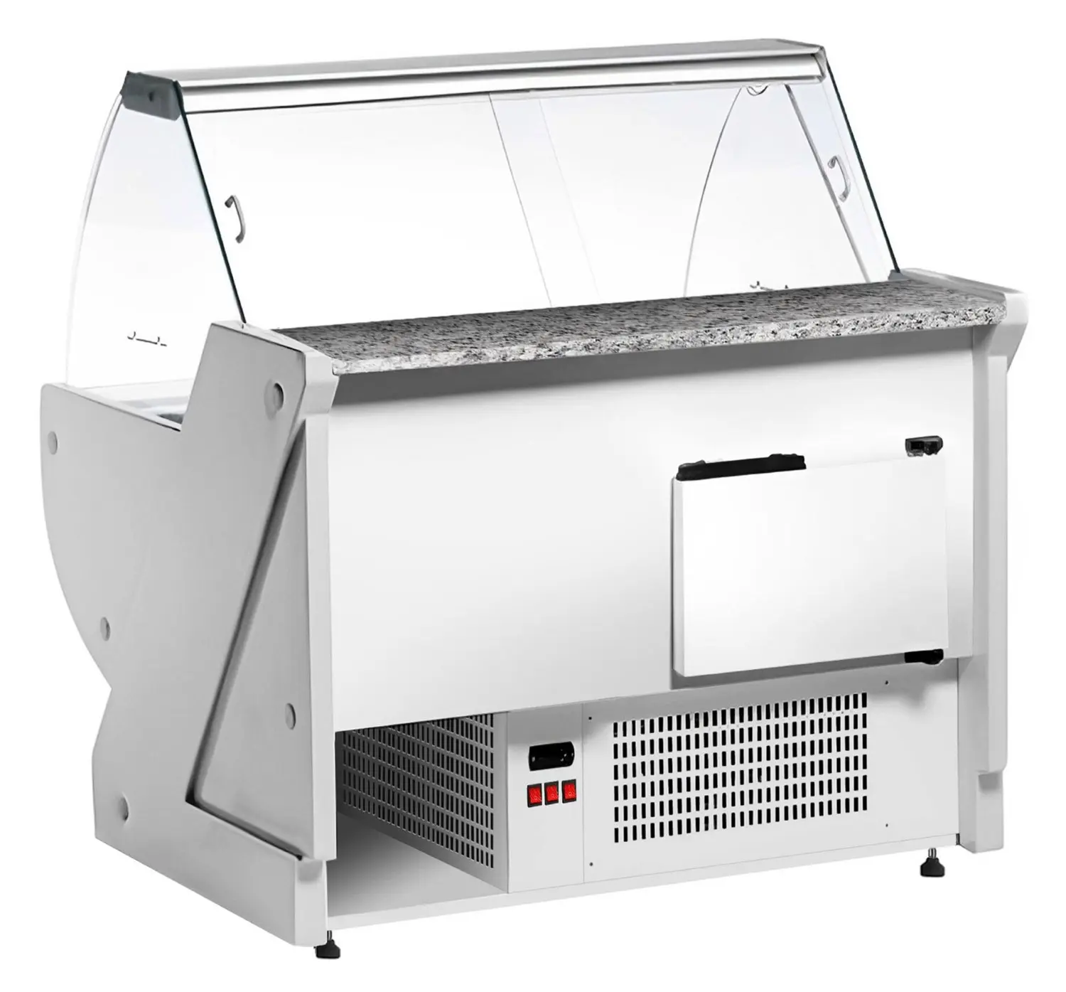 Холодильная витрина для магазина GGM Gastro KRM131N-R (Red) - 4