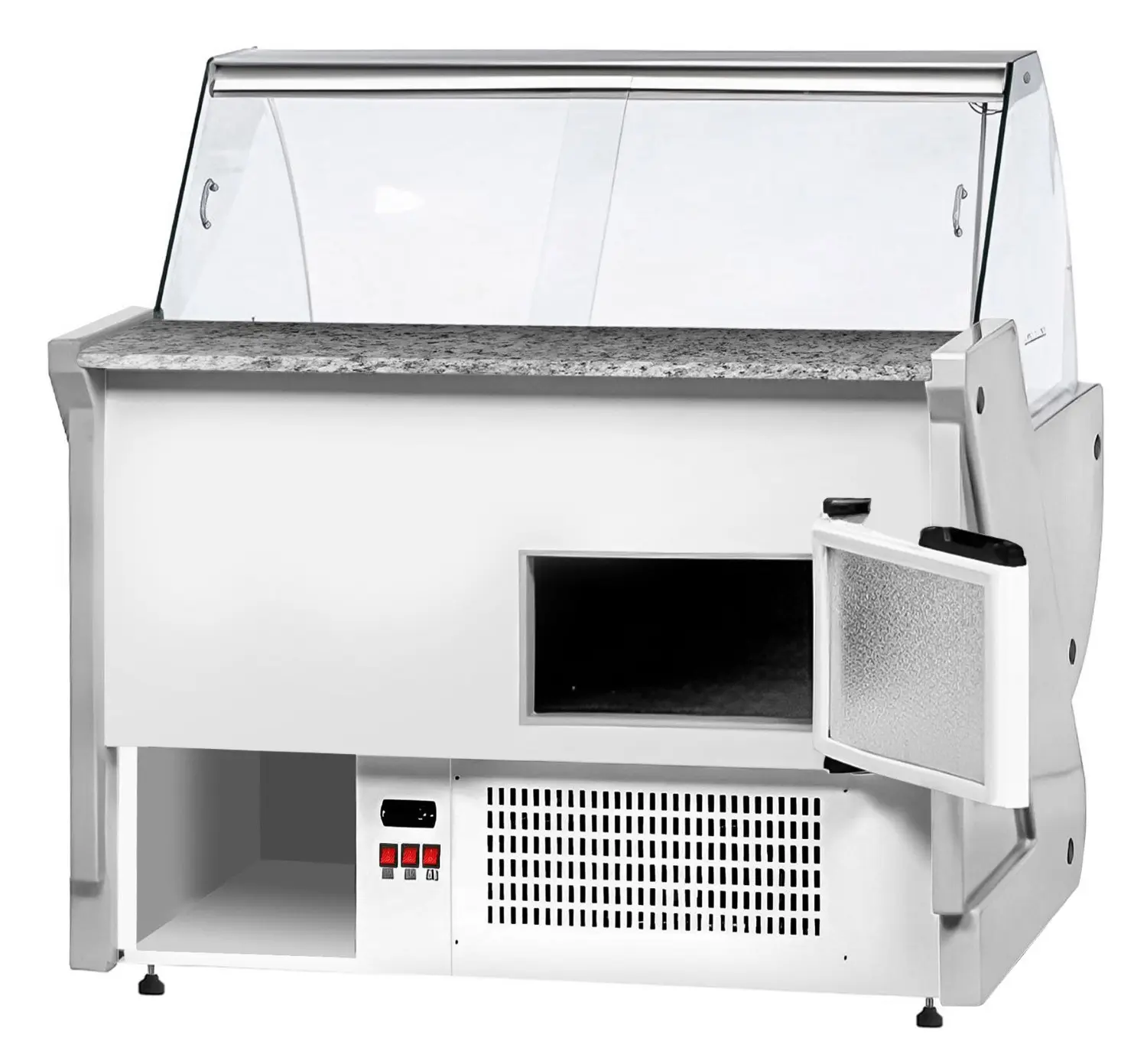 Холодильная витрина для магазина GGM Gastro KRM131N-R (Red) - 5