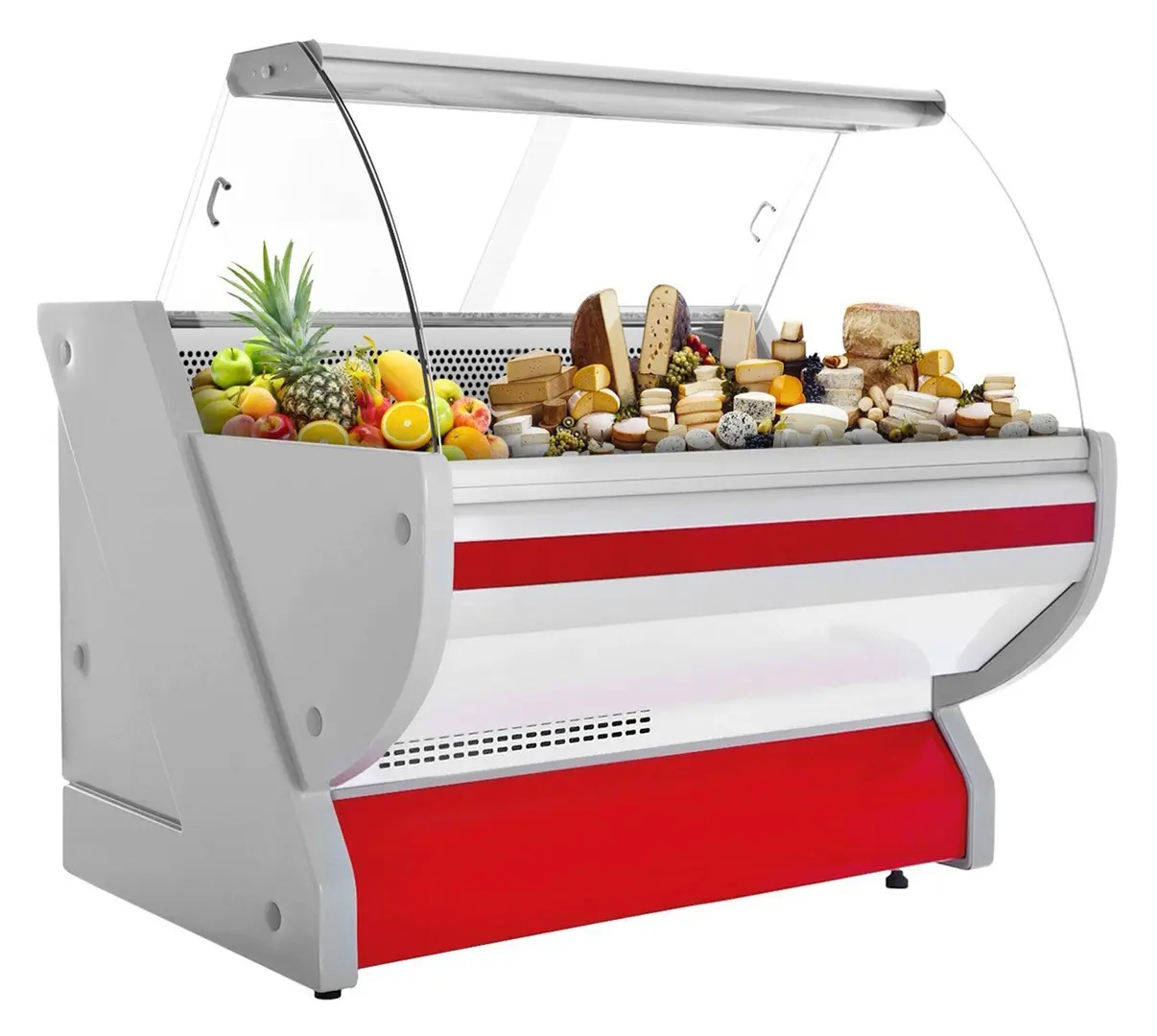 Холодильная витрина для магазина GGM Gastro KRM131N-R (Red)