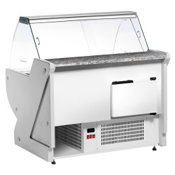 Холодильная витрина для магазина GGM Gastro KRM131N (White) Thumb