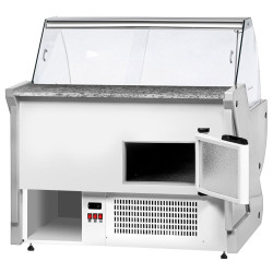Холодильная витрина для магазина GGM Gastro KRM131N (White) Thumb