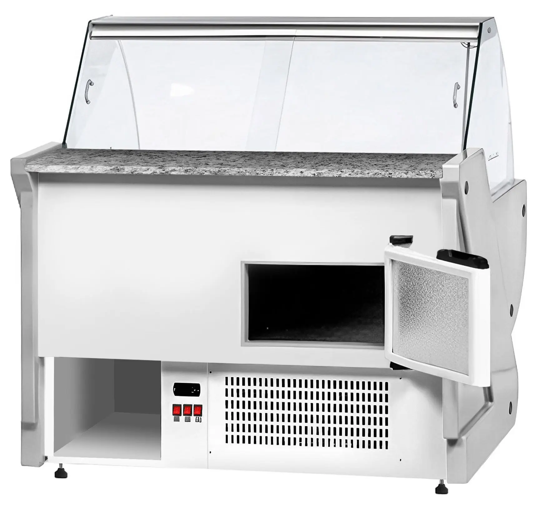 Холодильная витрина для магазина GGM Gastro KRM131N (White) - 5