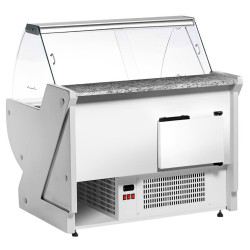 Холодильная витрина для магазина GGM Gastro KRM131N-Y (Yellow) Thumb