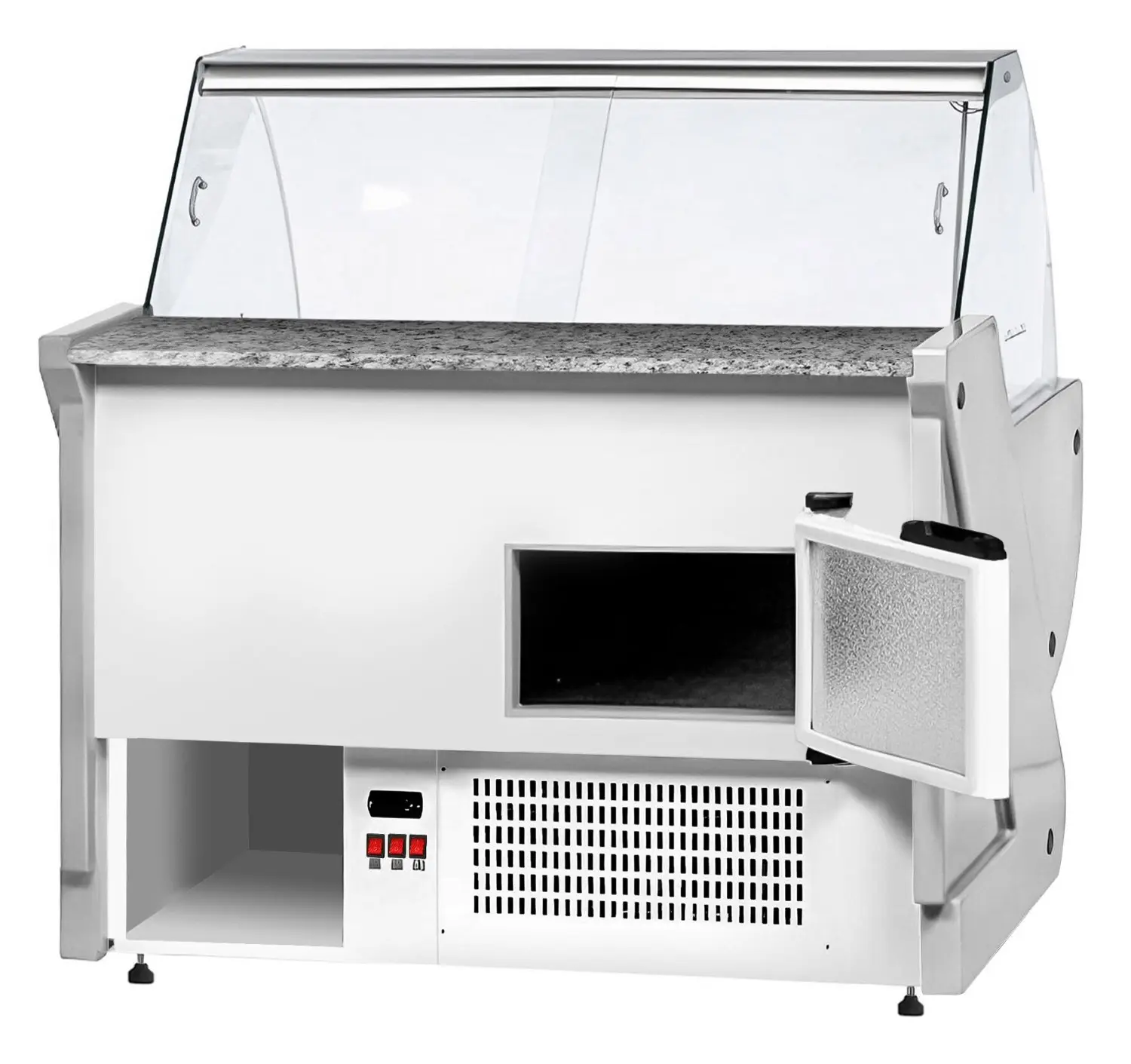 Холодильная витрина для магазина GGM Gastro KRM131N-Y (Yellow) - 5