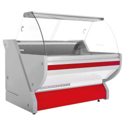 Холодильная витрина для магазина GGM Gastro KRM151N-R (Red) Thumb