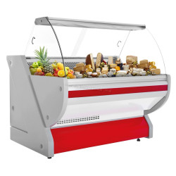 Холодильная витрина для магазина GGM Gastro KRM151N-R (Red)