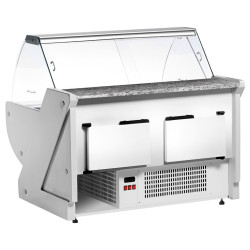 Холодильная витрина для магазина GGM Gastro KRM151N-R (Red) Thumb