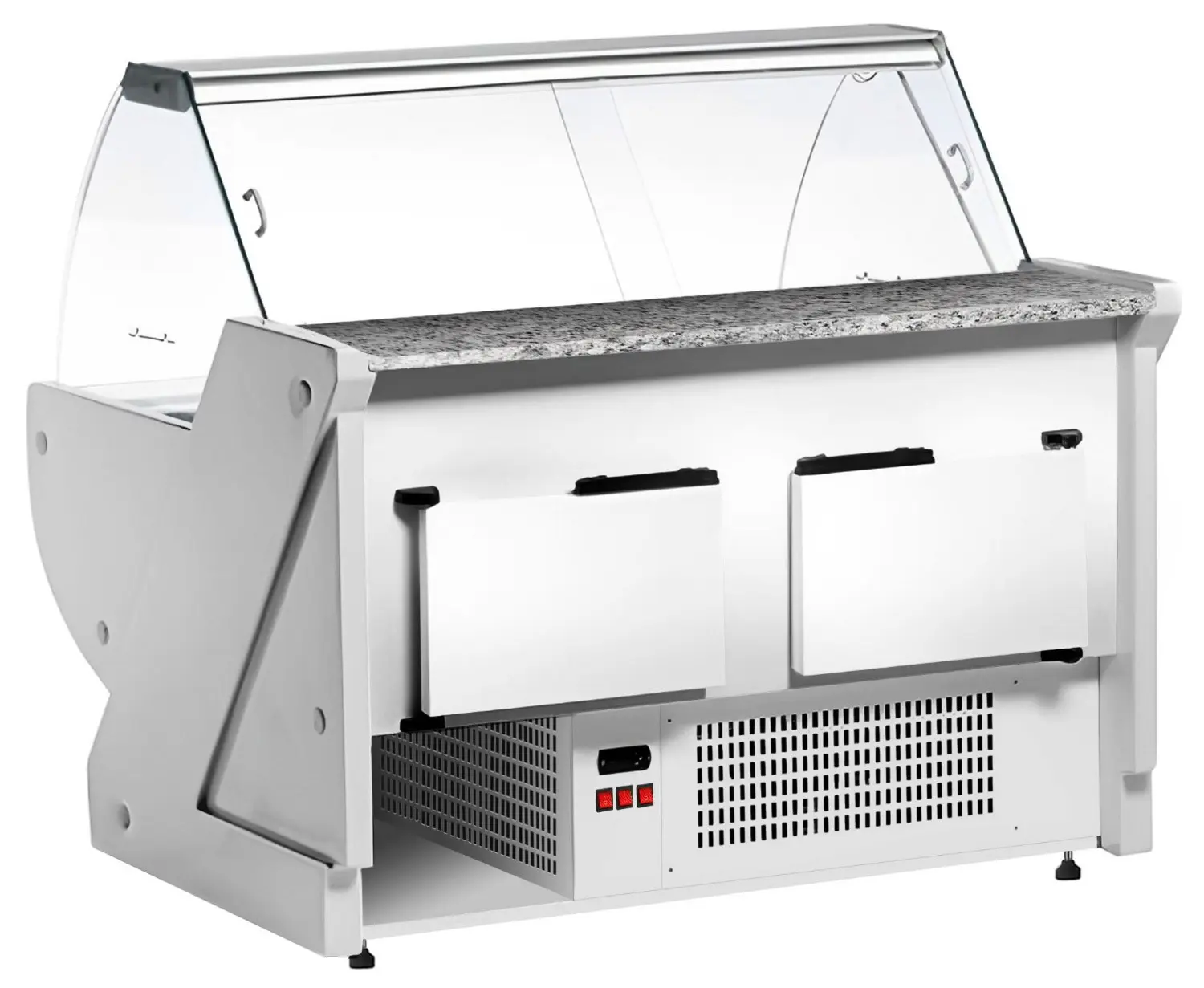 Холодильная витрина для магазина GGM Gastro KRM151N-R (Red) - 4