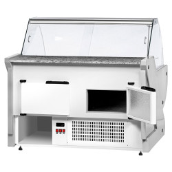 Холодильная витрина для магазина GGM Gastro KRM151N-R (Red) Thumb
