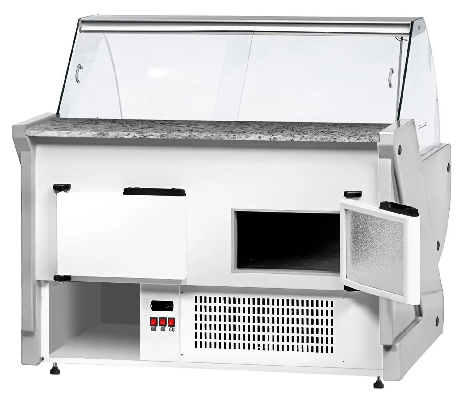 Холодильная витрина для магазина GGM Gastro KRM151N-R (Red) - 5