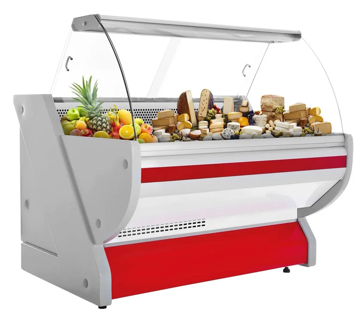 Холодильная витрина для магазина GGM Gastro KRM151N-R (Red)