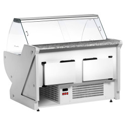 Холодильная витрина для магазина GGM Gastro KRM151N (White) Thumb