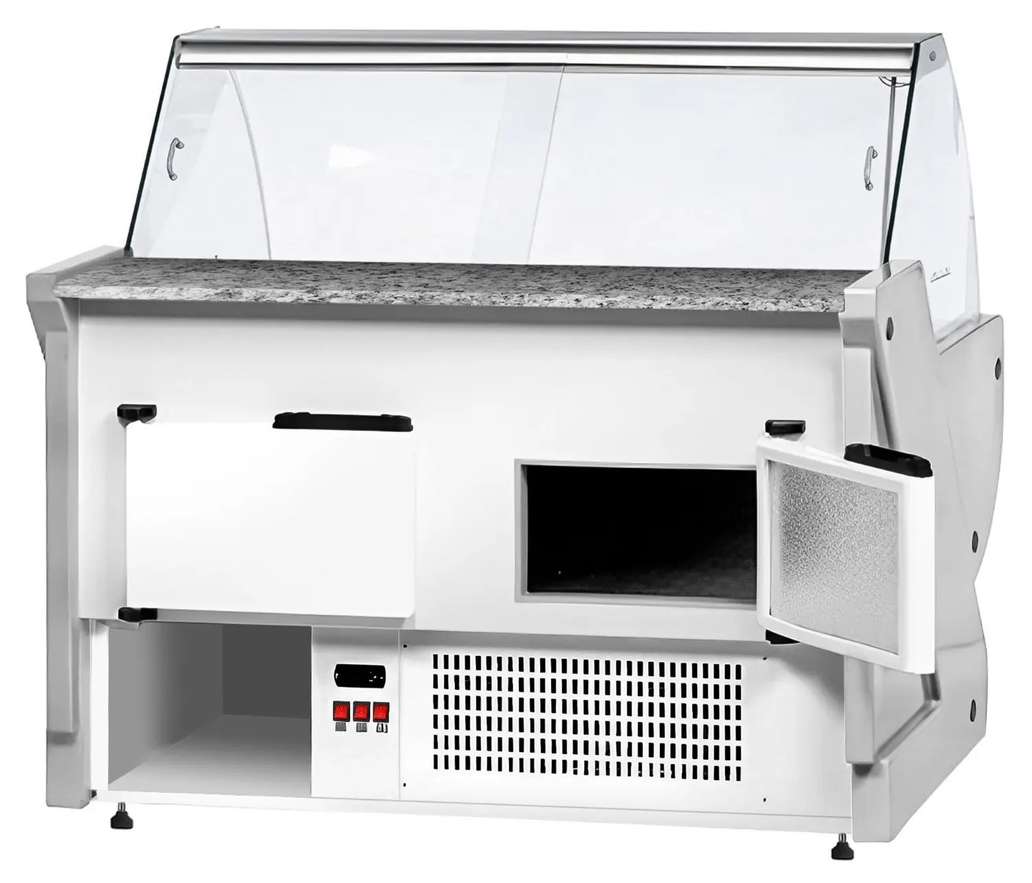Холодильная витрина для магазина GGM Gastro KRM151N (White) - 5