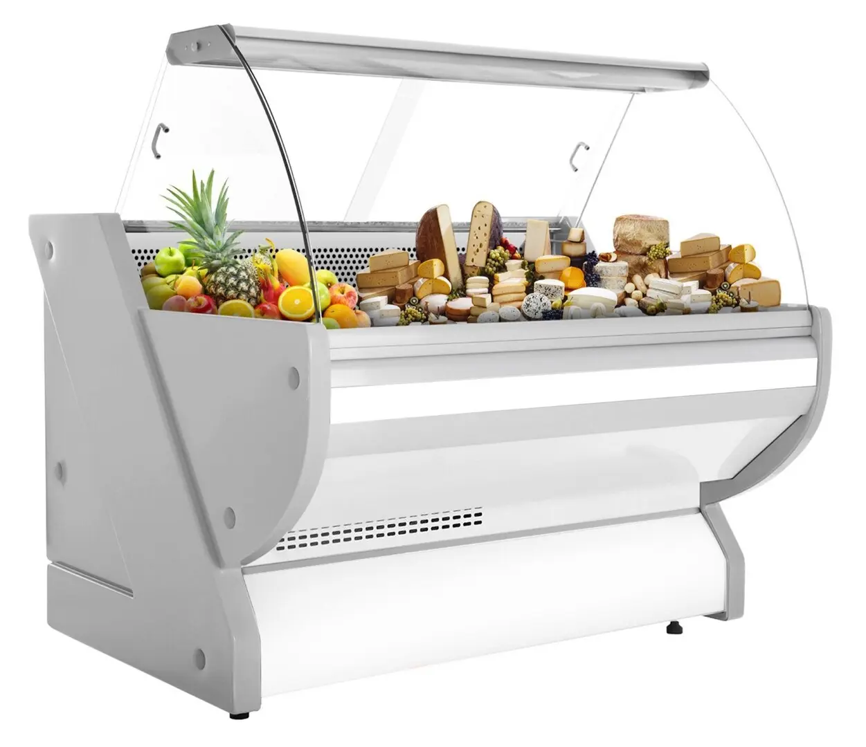 Холодильная витрина для магазина GGM Gastro KRM151N (White)