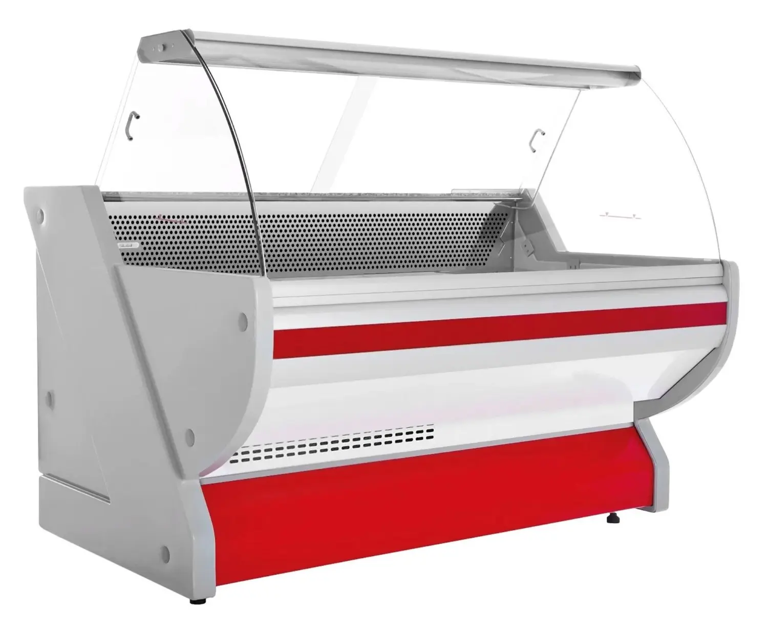 Холодильная витрина для магазина GGM Gastro KRM201N-R (Red) - 2