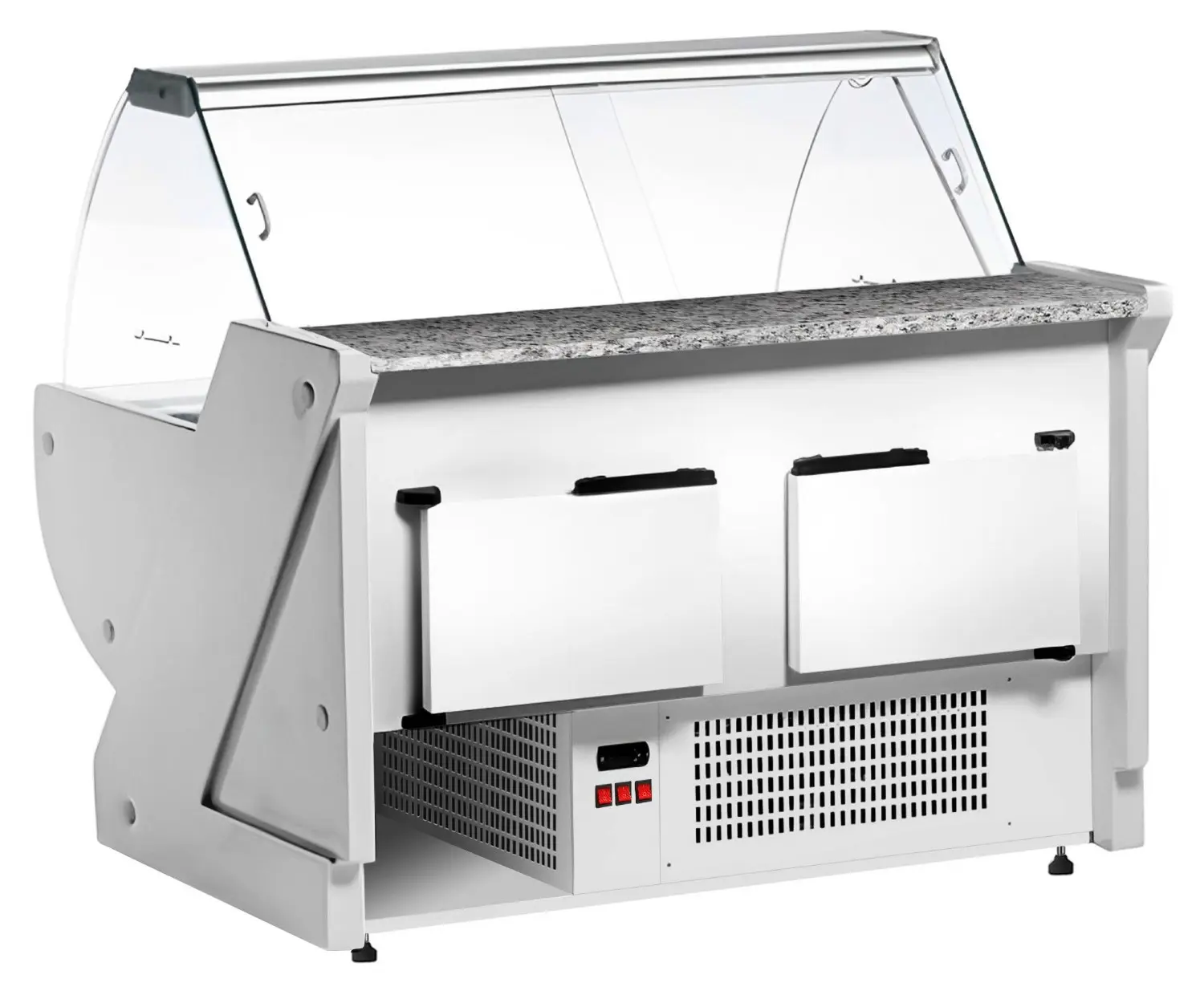 Холодильная витрина для магазина GGM Gastro KRM201N-R (Red) - 4