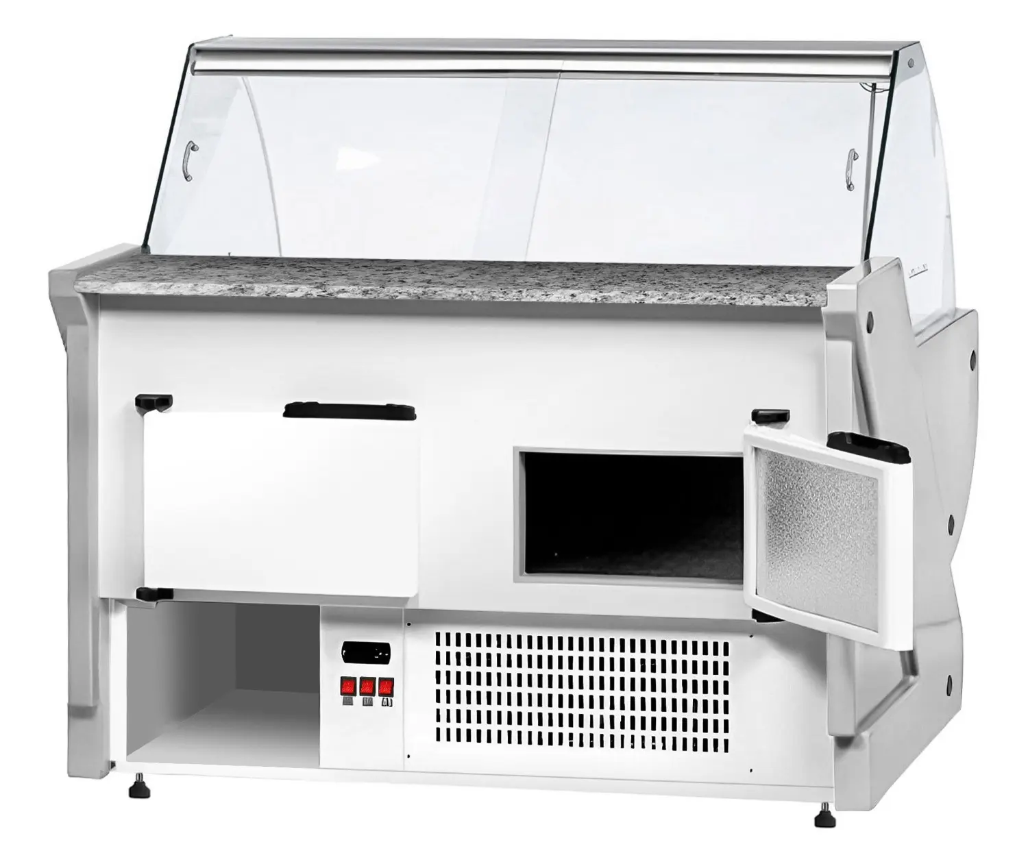 Холодильная витрина для магазина GGM Gastro KRM201N-R (Red) - 5