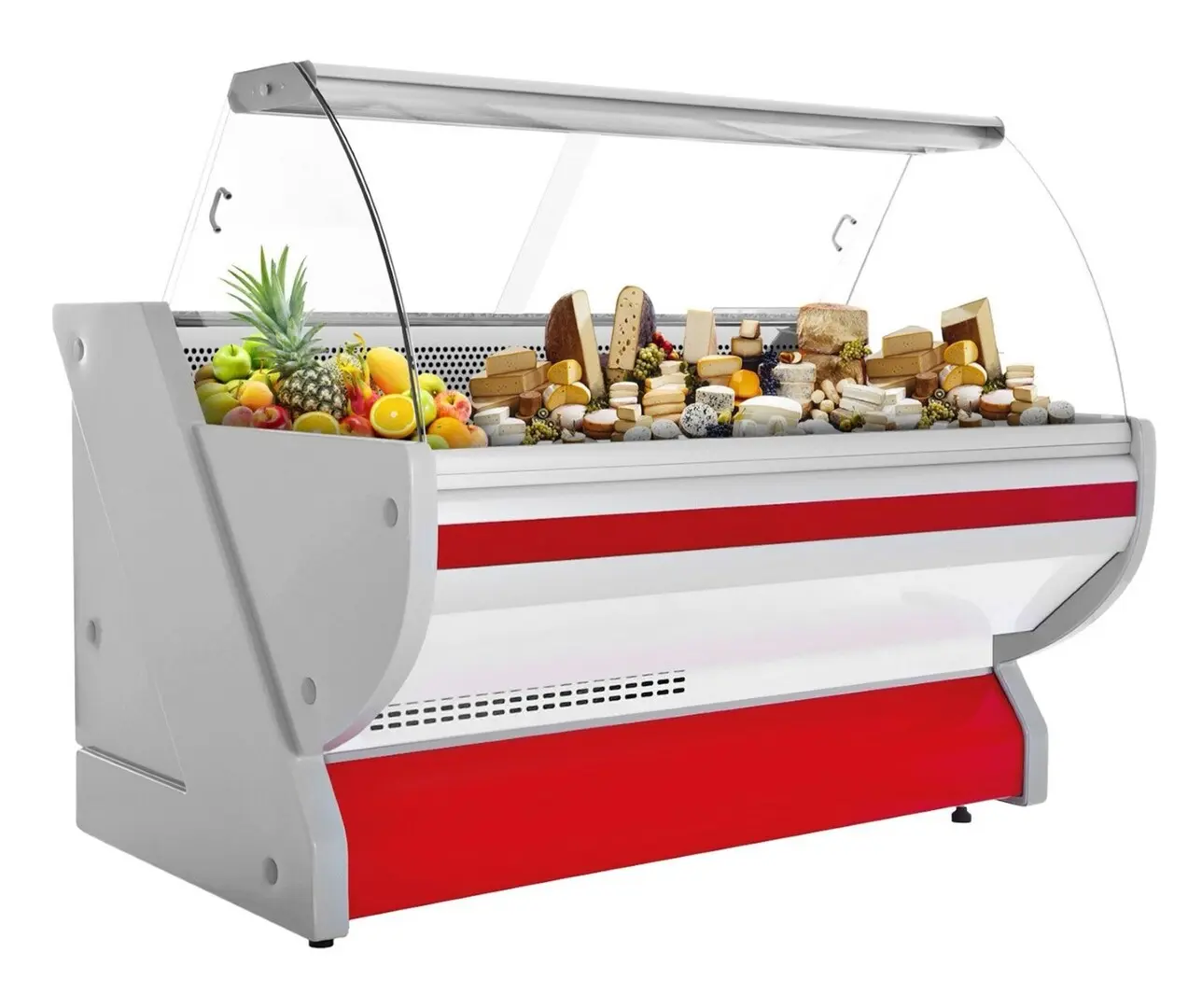 Холодильная витрина для магазина GGM Gastro KRM201N-R (Red)