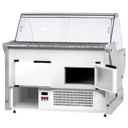 Холодильная витрина для магазина GGM Gastro KRM201N (White) Thumb