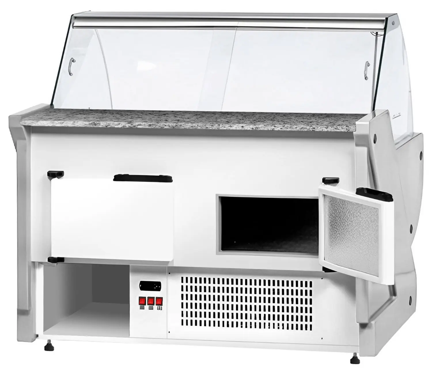 Холодильная витрина для магазина GGM Gastro KRM201N (White) - 4