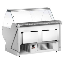 Холодильная витрина для магазина GGM Gastro KRM201N (White) Thumb