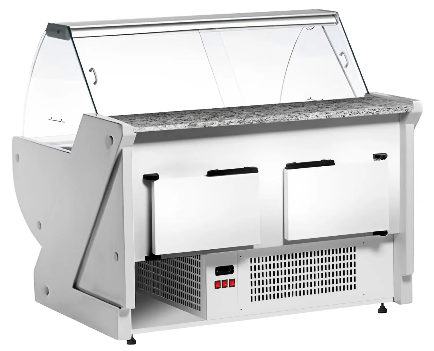 Холодильная витрина для магазина GGM Gastro KRM201N (White) - 5
