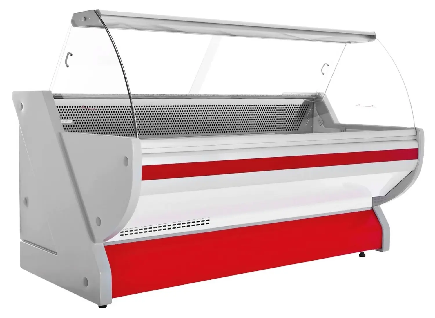Холодильная витрина для магазина GGM Gastro KRM251N-R (Red) - 2